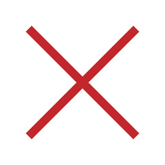 Red cross symbol. Red cross mark sign. Cross icons.