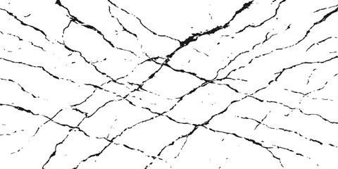 Abstract texture of old, dry, cracked white paint on a dirty, black concrete wall surface