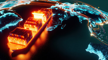 Futuristic Global Logistics and Supply Chain with a Digital Network Overlay