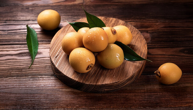 Lemang On A Wooden Board