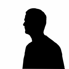 Dramatic Shadow Silhouette of a Man in Motion