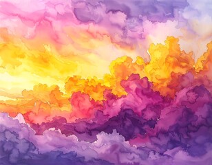 Vibrant sunset cloudscape (2)