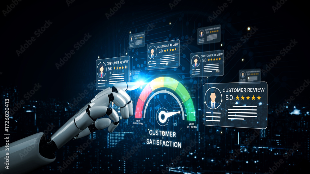 Poster AI analyzes customer reviews using smart sentiment tools and real-time feedback evaluation to improve satisfaction and brand trust. Artificial intelligence spline