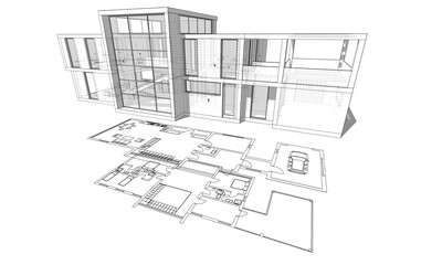 house plan blueprint