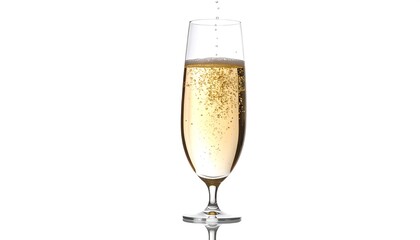 Champagne in a flute glass