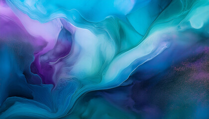 Soft Gradients Of Diluted Cyan And Lilac Dissolve Into A Luminous Haze