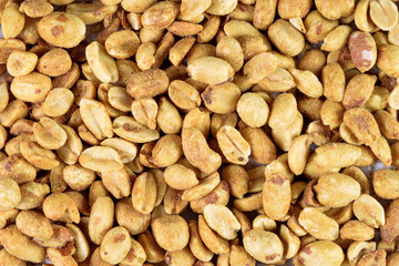 Background Filled with Fresh Close Up Peanuts