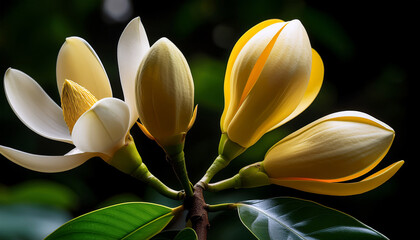 Magnolia Champaca Or Champak Is Renowned For Its Vibrant Fragrant Flowers And Cultural Significance Whether For Its Ornamental Value Medicinal Applications Or The Captivating Fragrance It Is Ch