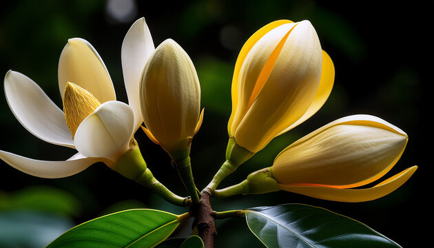 Magnolia Champaca Or Champak Is Renowned For Its Vibrant Fragrant Flowers And Cultural Significance Whether For Its Ornamental Value Medicinal Applications Or The Captivating Fragrance It Is Ch