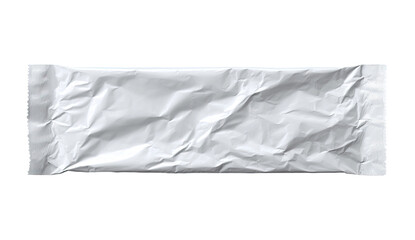Blank white food wrapper