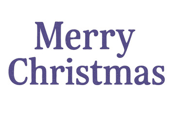Merry christmas text with purple glitter effect
