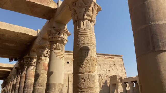 Temple of Isis at Philae Island in Aswan, Egypt