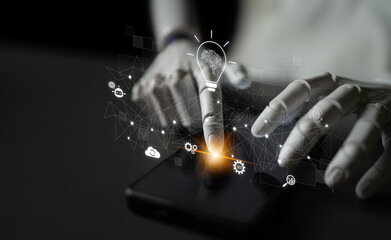 AI generating innovative ideas, linking data through neural networks, enhancing automation, powering SEO strategy, and enabling intelligent digital interaction. Latch