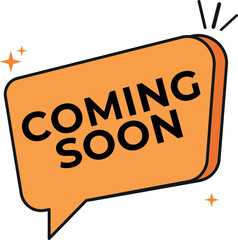 Coming soon label vector illustration