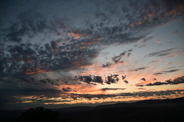 sunset in the clouds