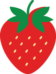 vector illustration of a strawberry
