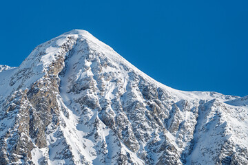 France - Peisey-Nancroix - Les Lanches - Snow-covered mountain slopes