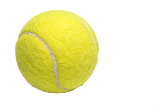 Tennis ball isolated on ai generated