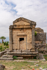 Naklejka premium Turkey - Hierapolis - Necropolis - Tomb A18 with Arched Structure