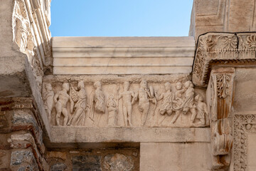 Turkey - Ephesus - Mythological Frieze on Temple of Hadrian
