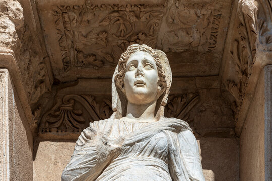 Turkey - Ephesus - Statue of Arete (Virtue) in the Celsus Library