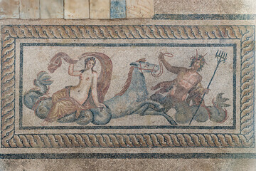 Fototapeta premium Turkey - Ephesus - Triton and Nereid Mosaic in Terrace Houses