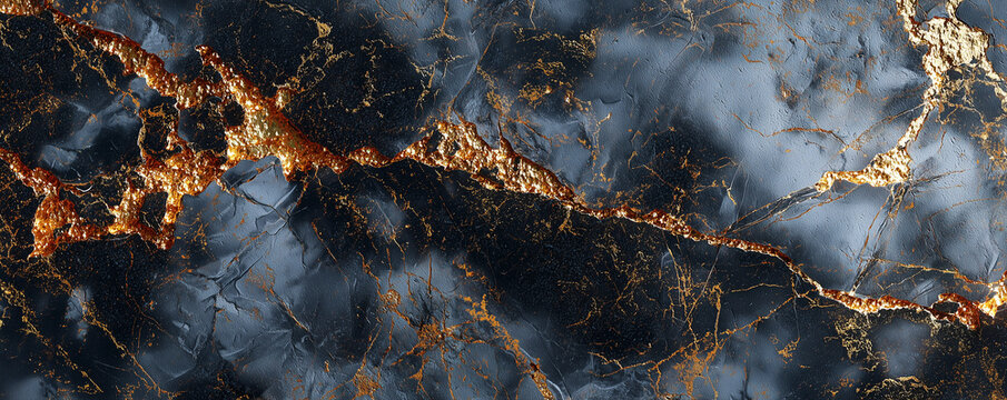black marble texture with gold veins