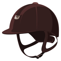 Naklejka premium Horse riding equipment accessory vector illustration. Ideal for equestrian gear, horseback riding, tack, and sport themed designs and graphics.