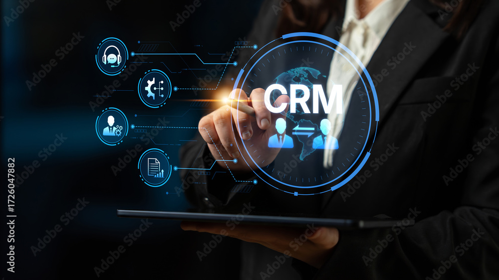 Poster crm platforms improve customer relationships through data analysis, crm communication tools, and aut