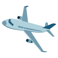 Vector illustration design of airplane isometric flying vehicle plane transportation aviation theme travel aircraft symbol flat image