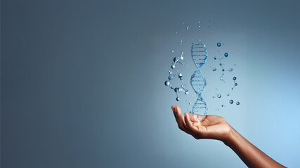 Empowering Discovery: A Woman&rsquo;s Hand Holding the Future of DNA Science