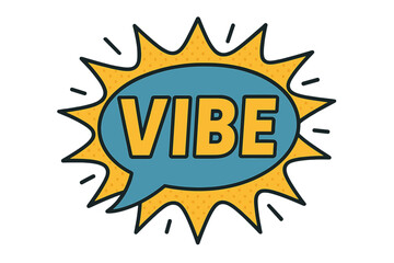 Comic style speech bubble icon set. fun, retro, vibe icons collection.