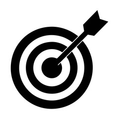 Target with arrow vector illustration for business success and marketing strategy concept design