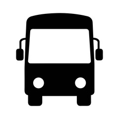 Bus transportation vehicle public transport school bus city bus travel bus icon vector image