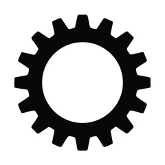 Gear wheel cog vector graphic illustration for engineering mechanical and industrial design use