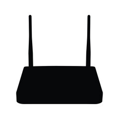 Black wifi router wireless internet connection device for home network access point technology