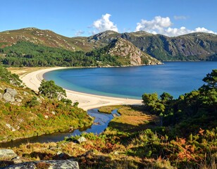 Coastal Paradise: Serene Bay and Pristine Beach