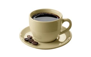 Start your day right with a cup of aromatic coffee, beans on the side, perfect for a morning pick-me-up or an afternoon boost, rich and flavorful beverage