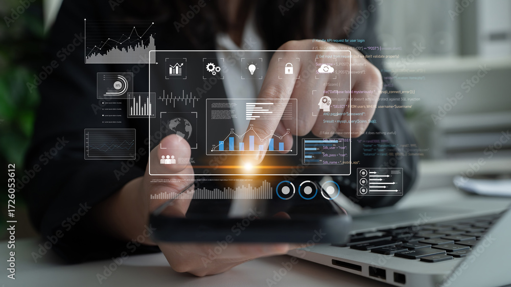 Poster data dashboard and analytics system supports business, analytics, and data insights through centrali