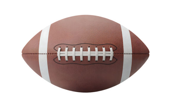 Gameday excitement and sports spirit with an American football ready for kickoff, perfect for athletic themes and competitive projects that need energy and focus