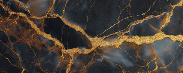black marble texture with gold veins