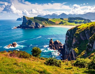Coastal Paradise: Dramatic Cliffs and Turquoise Waters