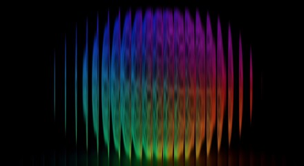 Abstract background with vertical lines and blurred shapes in vibrant colors