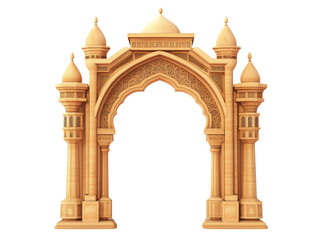 Carved Ornate Archway PNG

