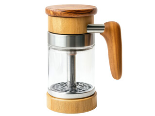 Modern French Press Style Coffee Maker PNG


