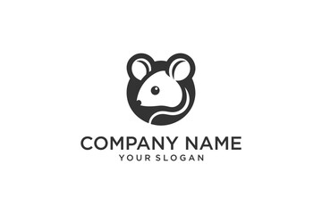 Mouse head design logo icon