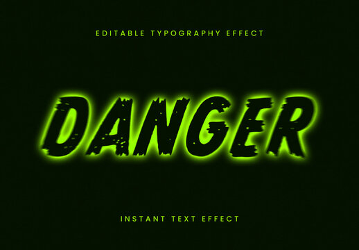Toxic Glow Text Effect
