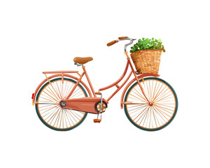 Vintage bike with basket