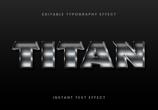 Black And Gray Metallic Blockbuster Cinematic Text Effect Strong Bold Font