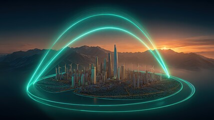 Smart City Network: Sustainable, Futuristic Technology